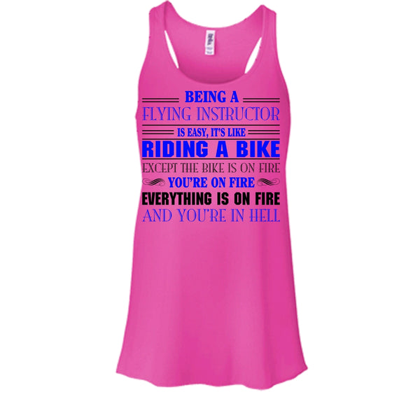 Being A Flying Intructor Shirt, It's Easy It's Like A Riding A Bike Shirt