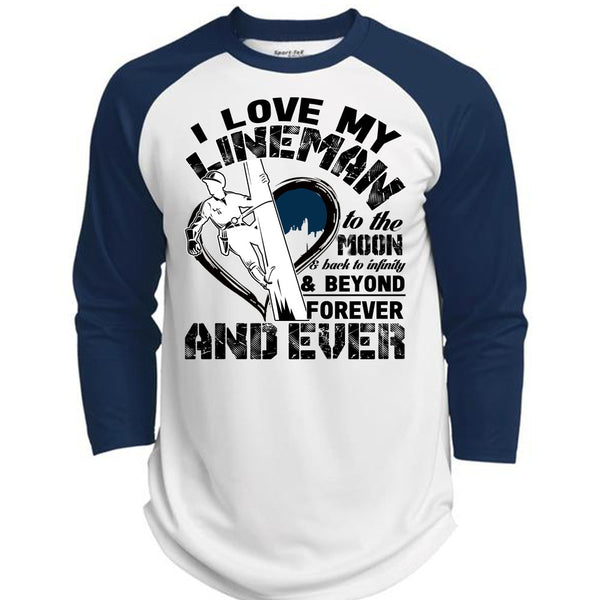 I Love My Lineman T Shirt, Being A Lineman T Shirt, Awesome T-Shirts  (Polyester Game Baseball Jersey)