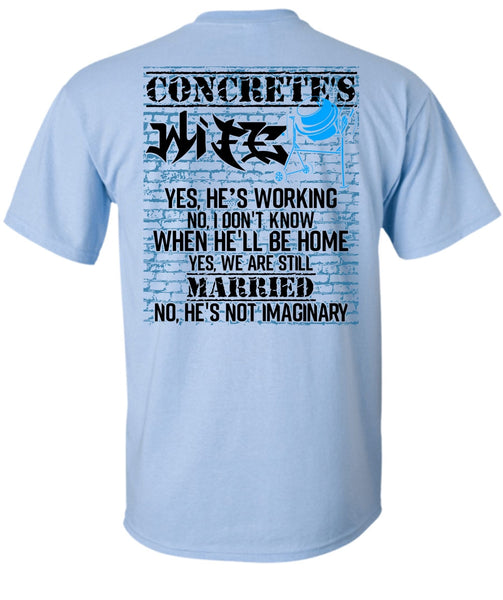 Concrete's Wife T Shirt, I Love My Wife T Shirt