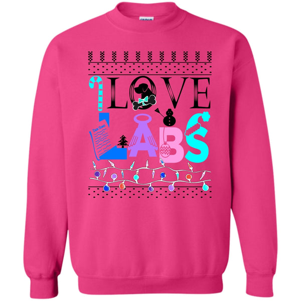 Dog Merry Christmas T Shirt, I Love Labs Sweatshirt