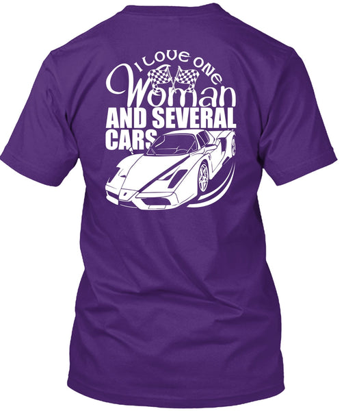 I Love One Woman And Several Cars T Shirt, Being A Driver T Shirt