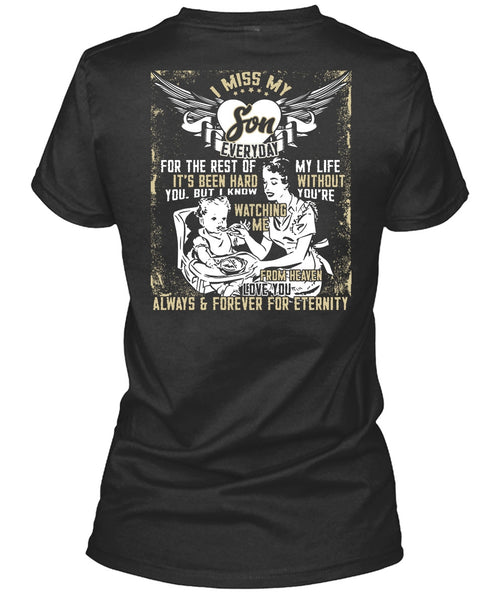 I Miss My Son T Shirt, Watching Me From Heaven T Shirt