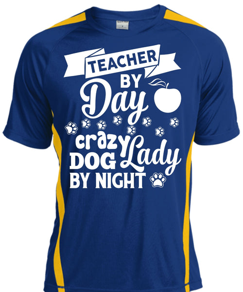 Teacher By Dad Crazy Dog Lady By Night T Shirt, Job T Shirt