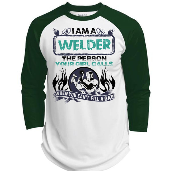 I Am A Welder T Shirt, I Love Welding T Shirt, Awesome T-Shirts  (Polyester Game Baseball Jersey)