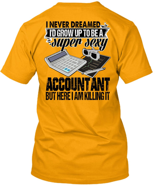 I'd Grow Up To Be An Accountant T Shirt, I Love Accountant T Shirt