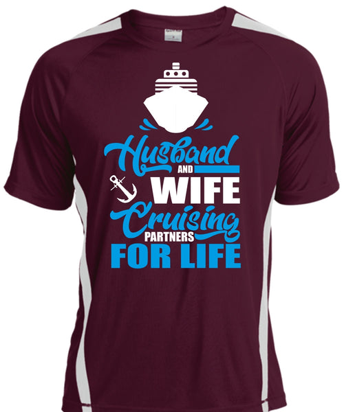 Husband And Wife Cruising T Shirt, Partners For Life T Shirt, Cool Shirt