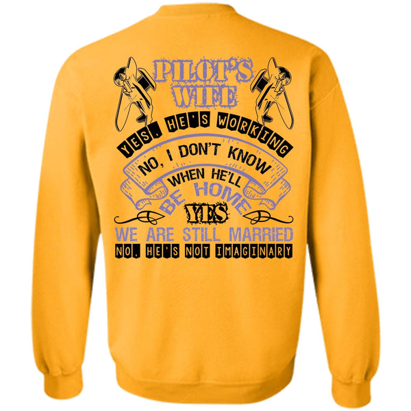 I Love Husband T Shirt, Pilot's Wife Sweatshirt