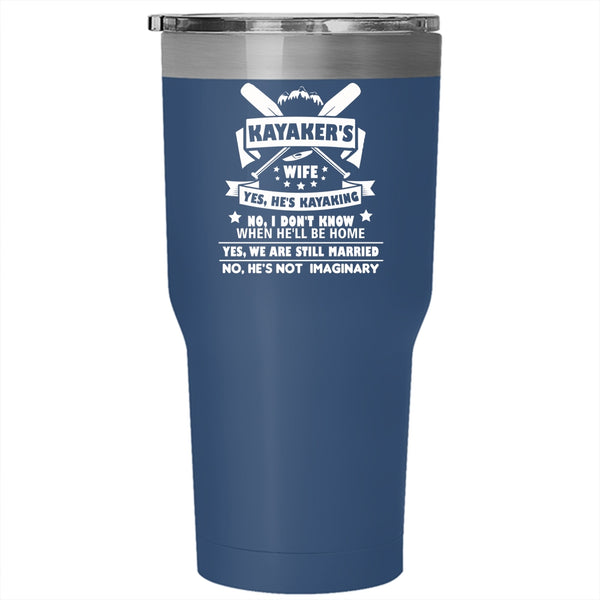Kayaker's Wife Tumbler, Cool Just Married Mug