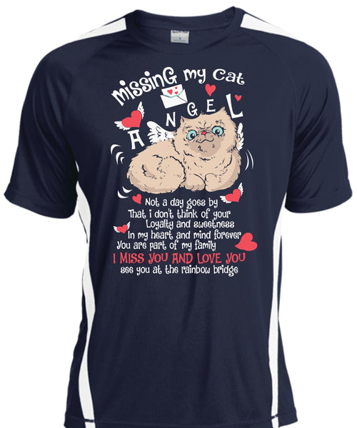 Missing My Cat Angel T Shirt, I Miss You And Love You T Shirt, Cool Shirt