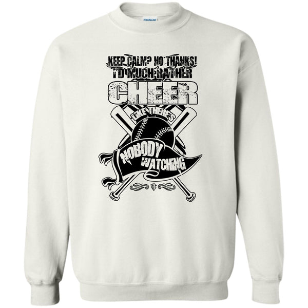 Awesome Baseball Player T Shirt, I'd Much Rather Cheer Sweatshirt