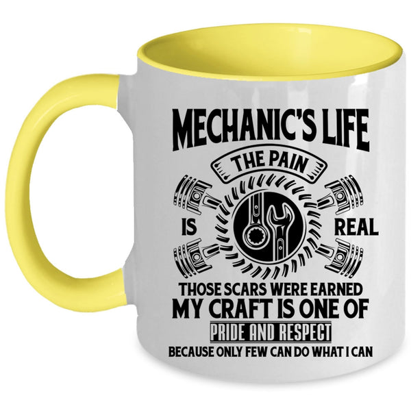 Awesome Mechanics Coffee Mug, Mechanic's Life Accent Mug