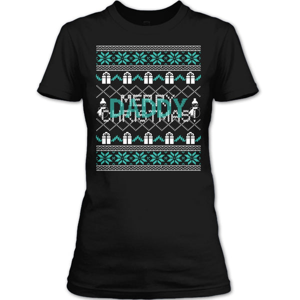 Daddy Merry Christmas T Shirt, Coolest Dad Ever T Shirt
