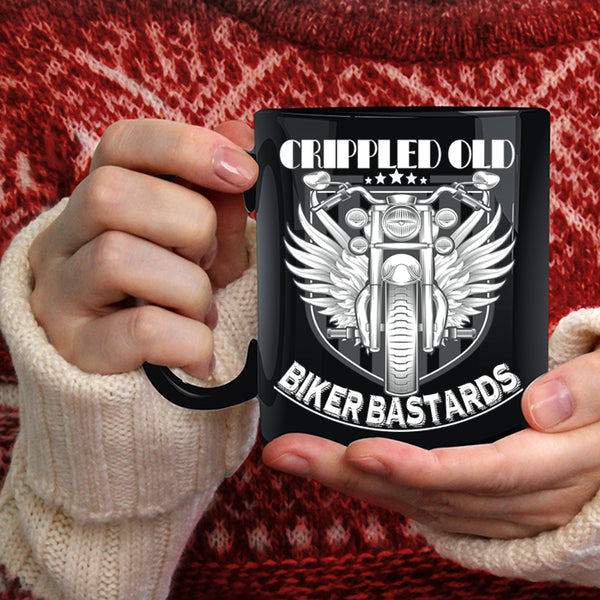 Crippled Old Coffee Mug, Biker Bastards Coffee Cup