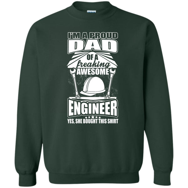 Freaking Awesome Engineer T Shirt, Coolest Engineer Dad Sweatshirt