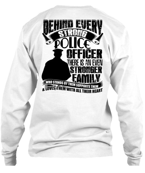 Strong Police Officer T Shirt, I Love Police T Shirt
