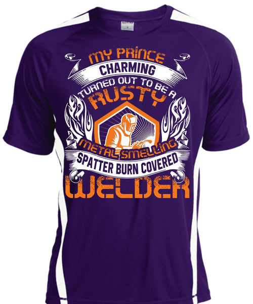 Spatter Burn Covered Welder T Shirt, I Love Welding T Shirt, Cool Shirt