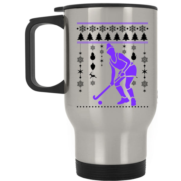 Merry Little Christmas Travel Mug, I Love Hockey Mug