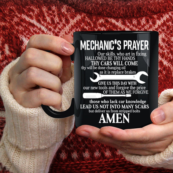 Mechanic's Prayer Coffee Mug, Cool Gift For Mechanics Coffee Cup