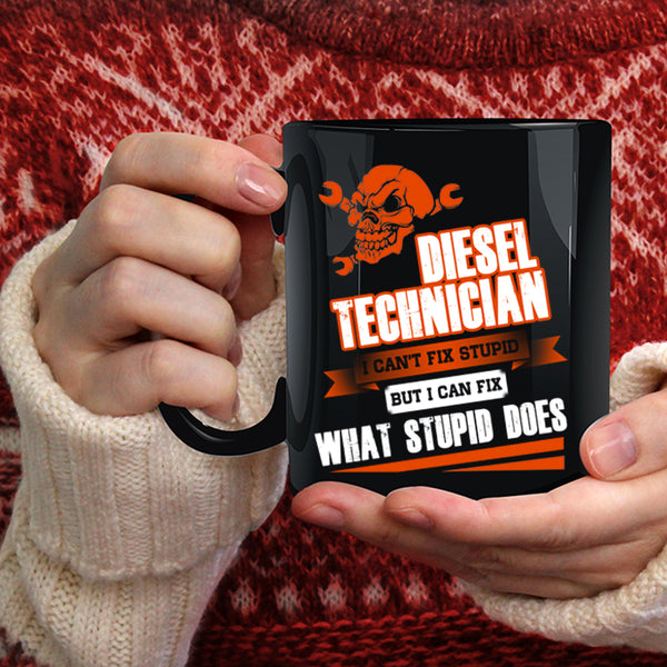Diesel Technician Coffee Mug, Cool Gift For Technician Coffee Cup