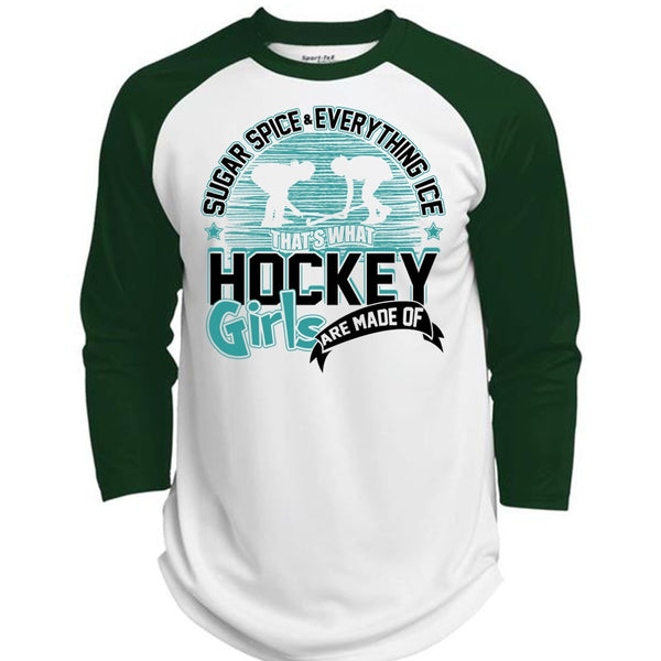 Hockey Girls T Shirt, I Love Hockey T Shirt, Awesome T-Shirts  (Polyester Game Baseball Jersey)