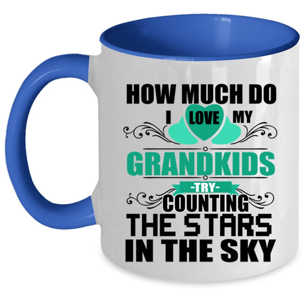 Counting The Stars In The Sky Coffee Mug, I Love My Grandkids Accent Mug