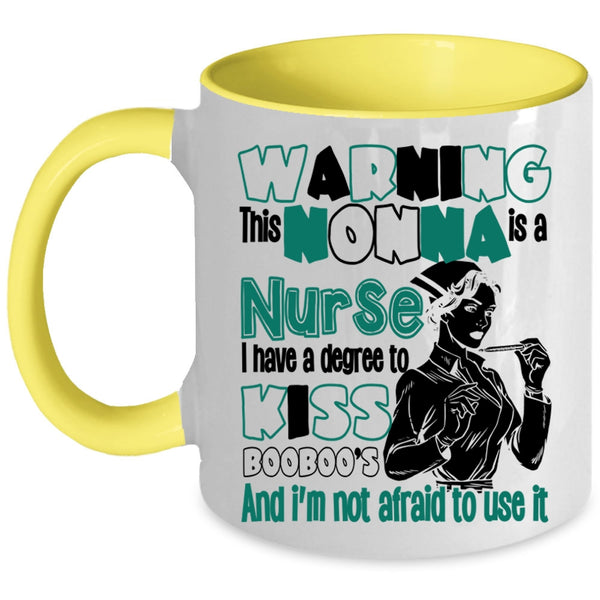 Cute Nurses Coffee Mug, This Nonna Is A Burse Accent Mug