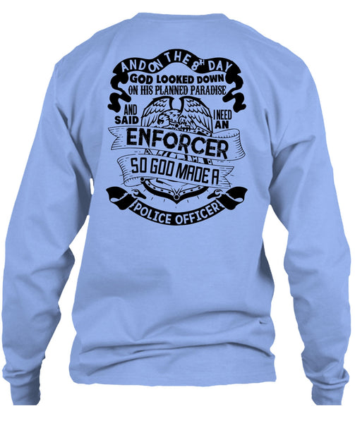 God Made A Police Officer T Shirt, I Love Police T Shirt