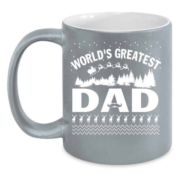 World's Greatest Dad Coffee Mug, Christmas Gift For Dad Coffee Cup