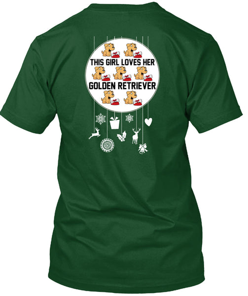 This Girl Loves Her Golden Retriever T Shirt, I Love My Dog T Shirt