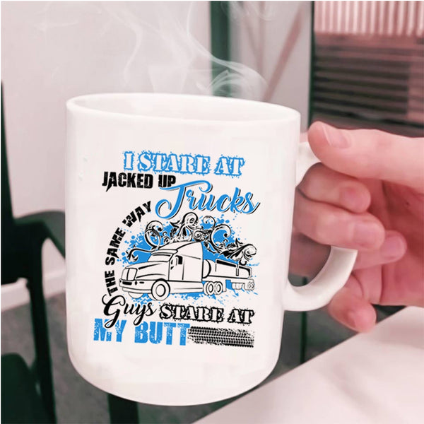 Cool Gift For Trucker Coffee Mug, Trucks Cup