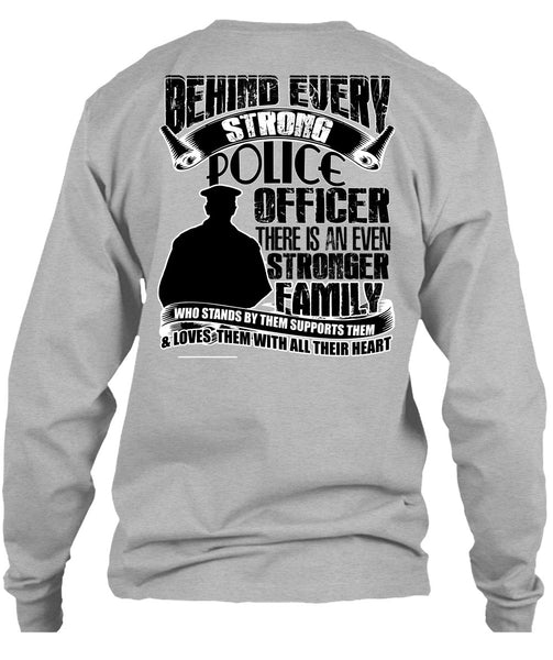 Strong Police Officer T Shirt, I Love Police T Shirt