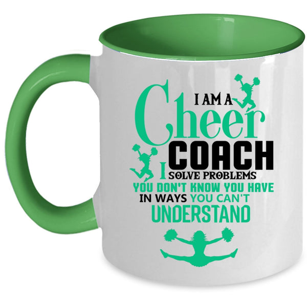 Awesome Cheer Coach Coffee Mug, I Am A Cheer Coach Accent Mug
