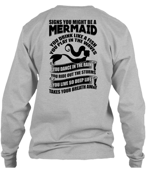 Signs You Might Be A Mermaid T Shirt, I Love Fishing T Shirt