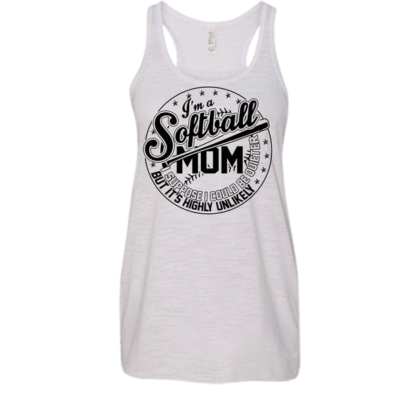 I'm A Softball Mom T Shirt, Sporty Mom Tank Top