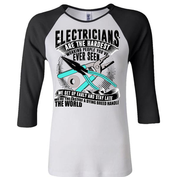 Electricians Are The Hardest Working T Shirt, I Love Electrician T Shirt, Awesome T-Shirts