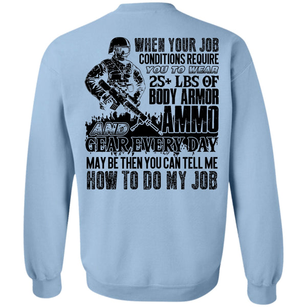 I Love Veteran T Shirt, Body Armor Ammo Sweatshirt