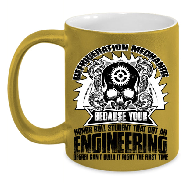 Cool Gift For Mechanics Coffee Mug, Refrigeration Mechanic Accent Mug