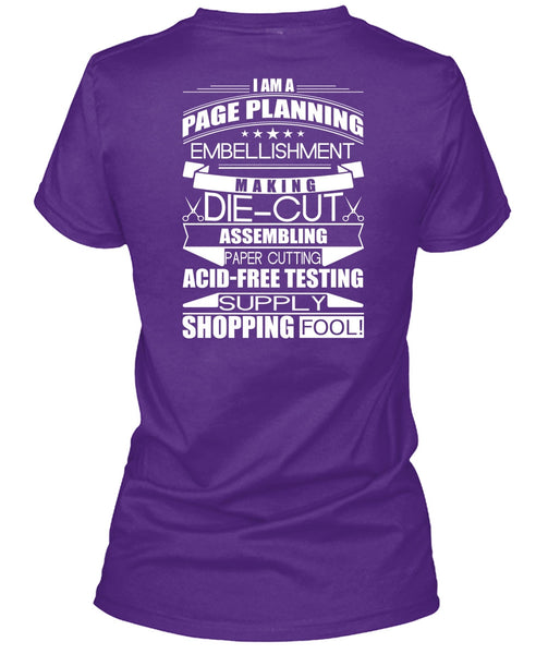 I Am A Page Panning T Shirt, Supply Shopping Fool T Shirt