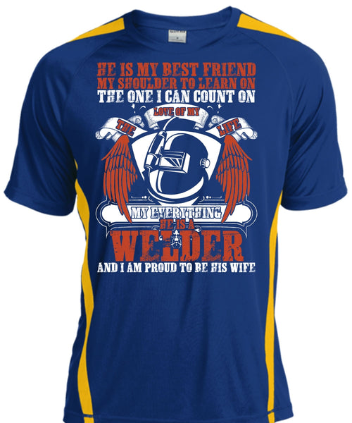 He Is A Welder T Shirt, He Is My Best Friend T Shirt, Cool Shirt