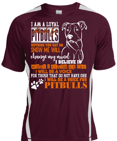 I Will Be A Voice For Pit Bulls T Shirt, Loyal Advocate For Pit Bulls T Shirt, Cool Shirt
