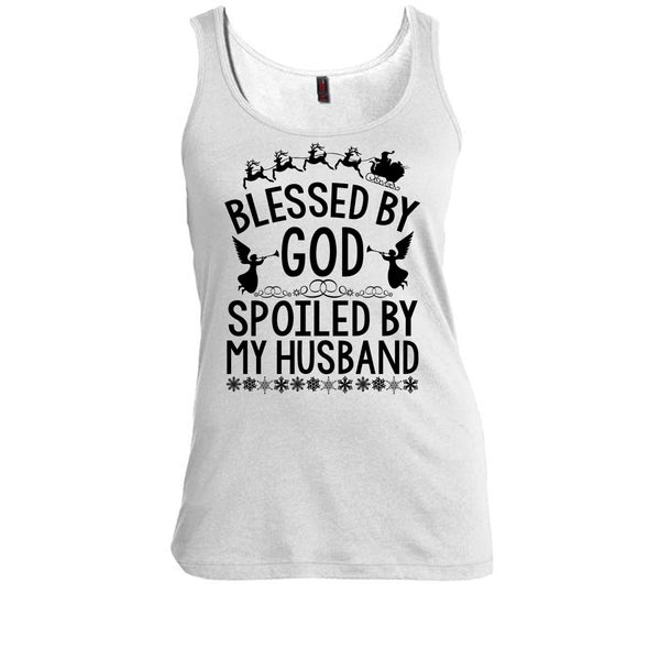 Blessed By God T Shirt, Merry Christmas Gift Tank Top