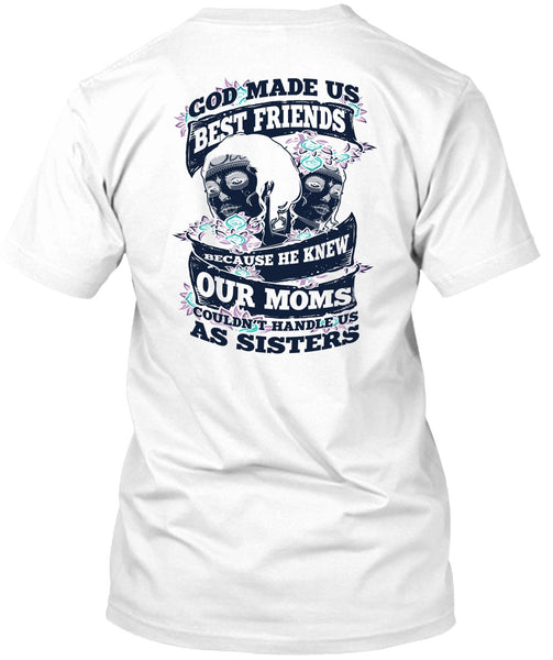 A black t-shirt with the shopify logo