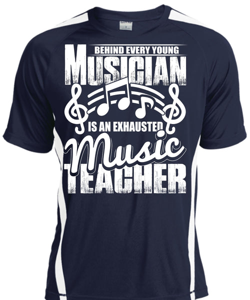 Behind Every Young Musician T Shirt, Music Teacher T Shirt, Cool Shirt