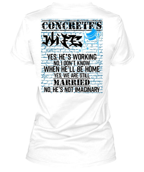 Concrete's Wife T Shirt, I Love My Wife T Shirt