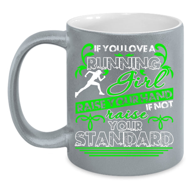 You Love A Running Girl Coffee Mug, Cute Gift For Running Girls Coffee Cup