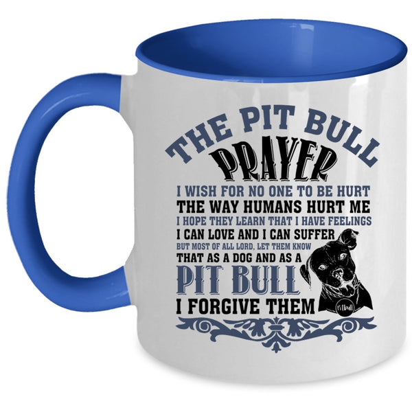 Awesome Pit Bull Coffee Mug, The Pit Bull Prayer Accent Mug