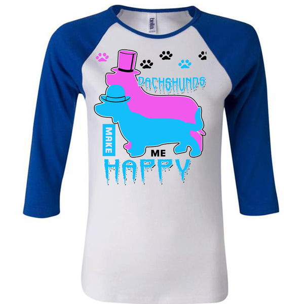Dachshunds Make Me Happy T Shirt, I Love My Dogs T Shirt, Awesome T-Shirts
