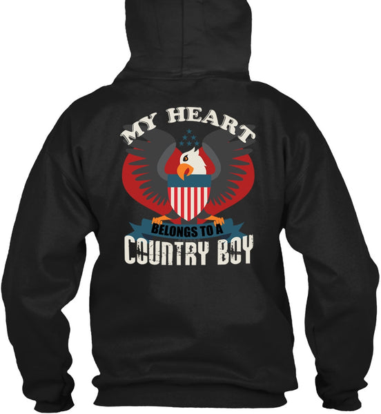 My Heart Belongs To A Country Boy T Shirt, Being A Veteran T Shirt