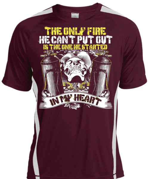 The Only Fire T Shirt, He Can't Put Out T Shirt, Cool Shirt