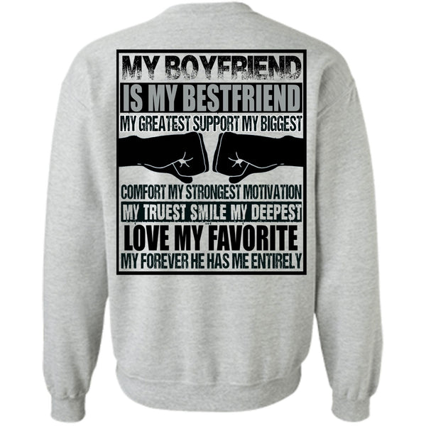 I Love Boyfriend T Shirt, My Boyfriend Is My Best Friend Sweatshirt